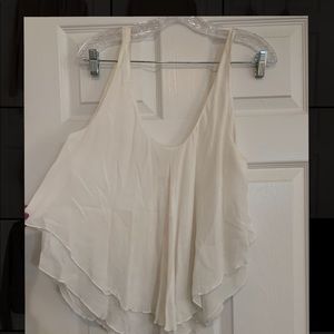 White layered Free People tank